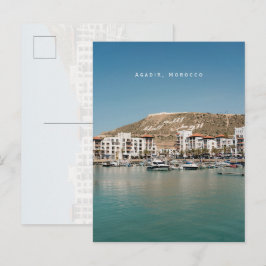 Agadir Marocko Marina Resa Vykort