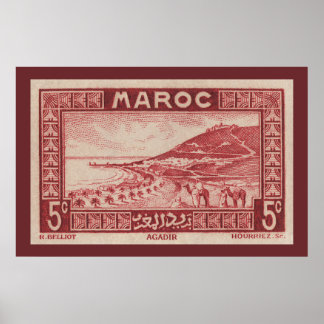 Agadir, Marocko - Poster