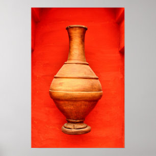 agadir morocco medina wood vasburk folk islamiskt poster