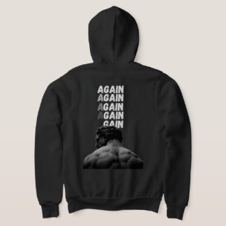 AGAIN Gym Motivation Bakre Tryck Fitness T Shirt