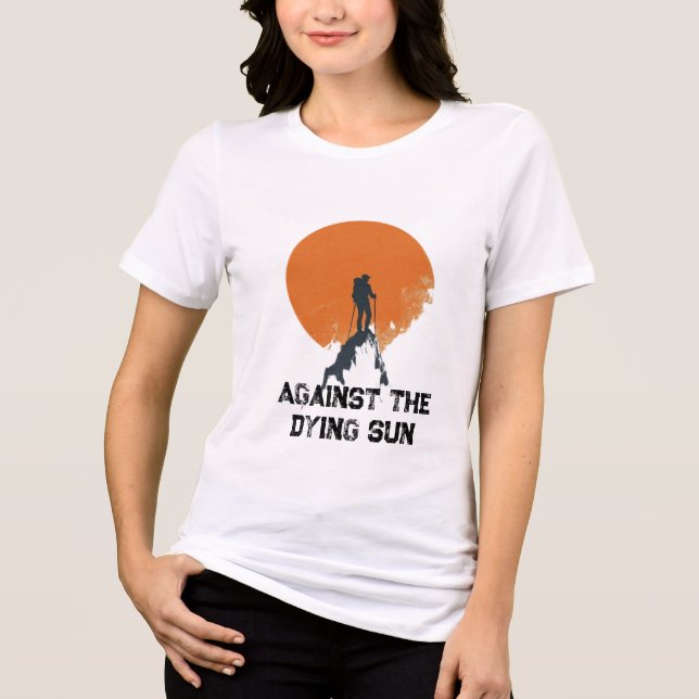 Against the Dying Sun, Sanding with the Sun Peak  T Shirt (Framsida)
