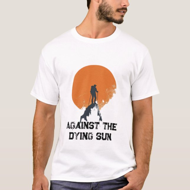 Against the Dying Sun, Sanding with the Sun Peak  T Shirt (Framsida)