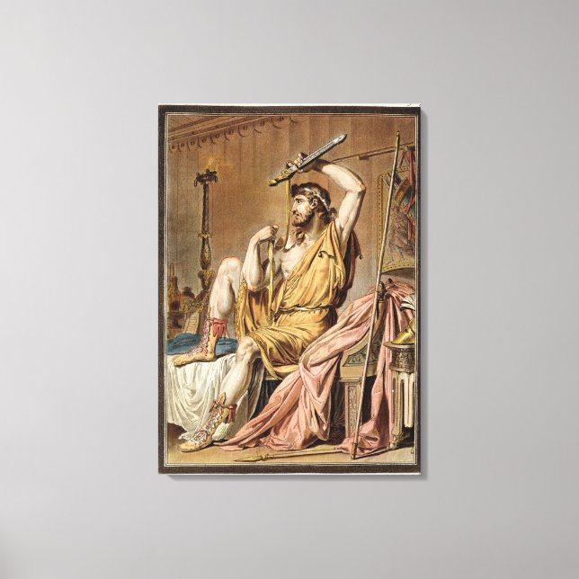 Agamemnon, Jea:s kostym för "Iphigenia in Aulis" Canvastryck (Framsida)