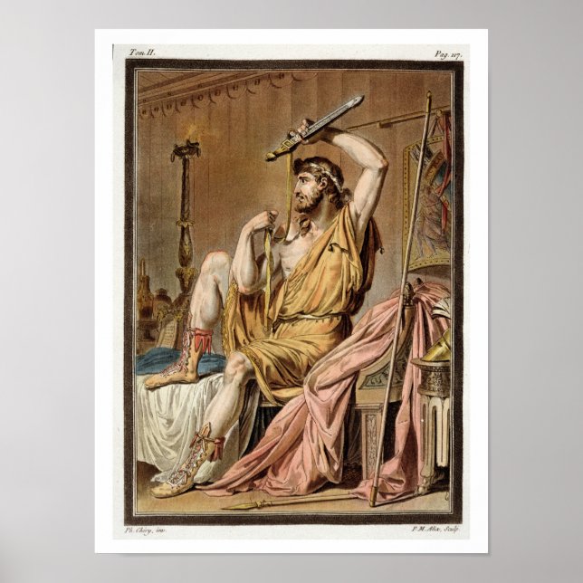 Agamemnon, Jea:s kostym för "Iphigenia in Aulis" Poster (Framsidan)