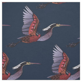 Agami heron indigo-väv tyg