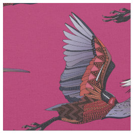 Agami heron-körsbärsväv tyg