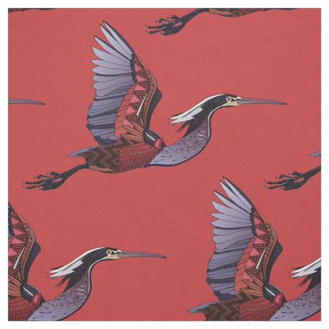 Agami öron, röd väv tyg (Provkarta)