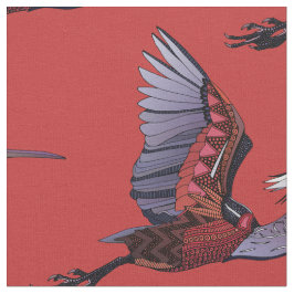 Agami öron, röd väv tyg