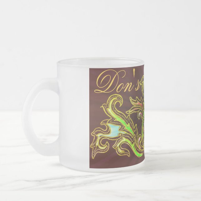 Äganderättmugg Frostad Glasmugg (Vänster)