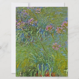 Agapanthus Flowers (av Claude Monet) Kort