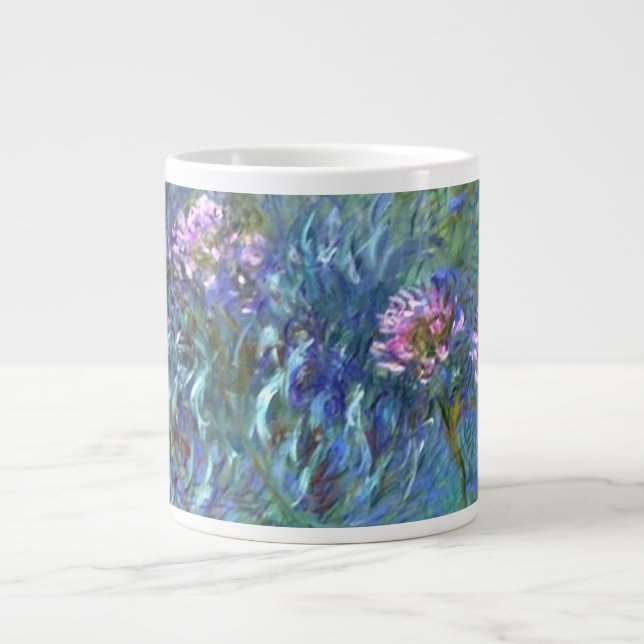 Agapanthus Impressionism Art Mugg Jumbo Mugg (Framsidan)
