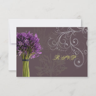 Agapanthus RSVP Gör-det-själv bakgrundsfärg OSA Kort
