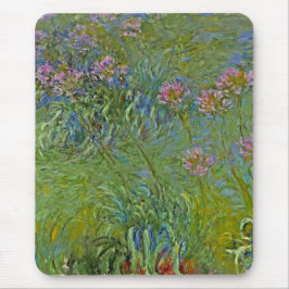 Agapanthusblommor (av Claude Monet) Musmatta