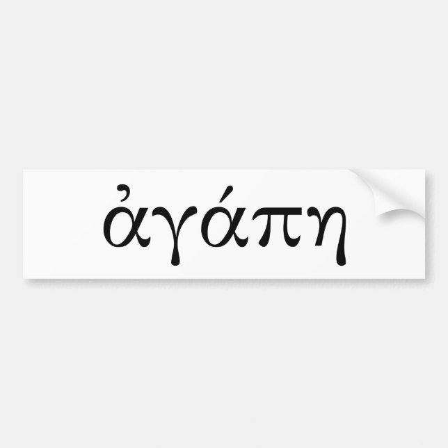 Agape Bildekal (Framsidan)