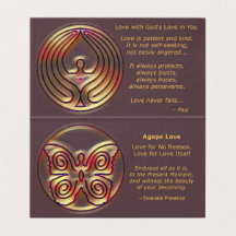 AGAPE KÄRLEK - BEVITTNA KORTET