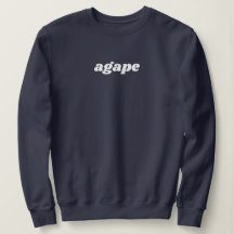 Agape Kärlek Christian Designad Sweatshirt
