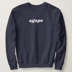 Agape Kärlek Christian Designad Sweatshirt T Shirt