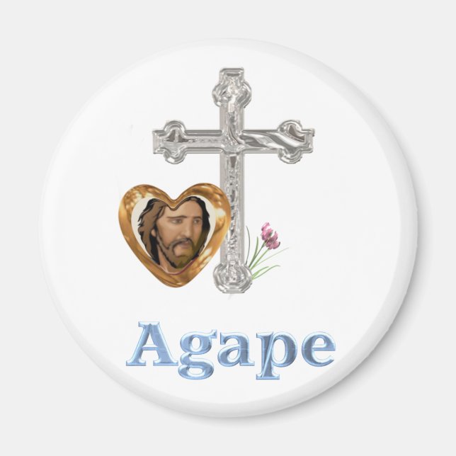 Agape Kärlek Christian Magnet (Framsidan)