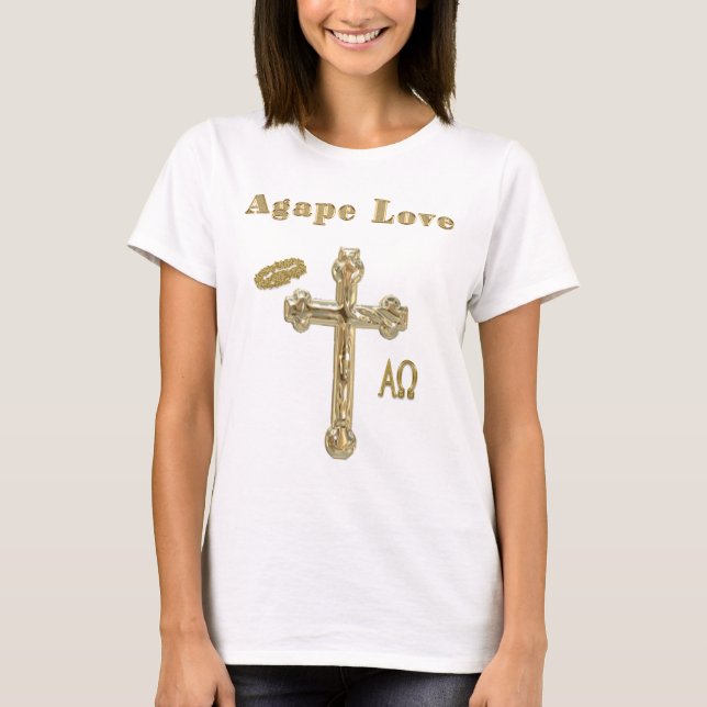 Agape kärlek Christian T-shirt (Framsida)
