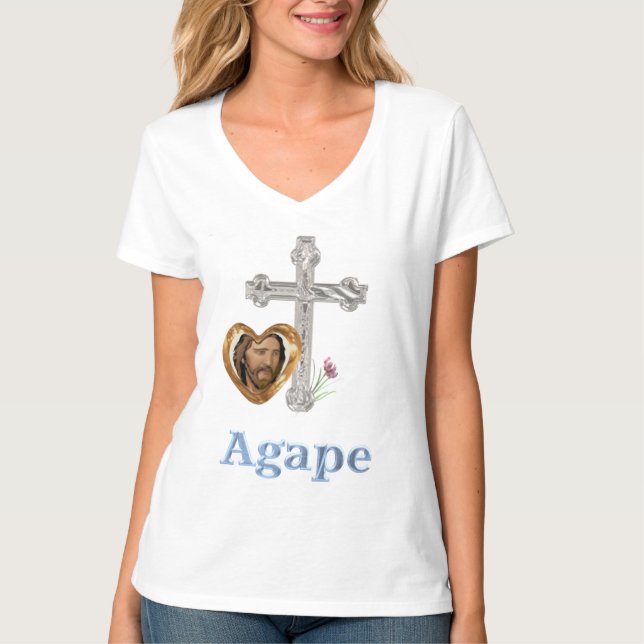 Agape Kärlek Christian T Shirt (Framsida)