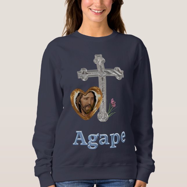 Agape kärlek kristen t shirt (Framsida)