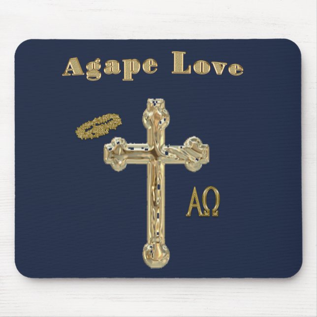 Agape kärlek mousepad musmatta (Framsidan)
