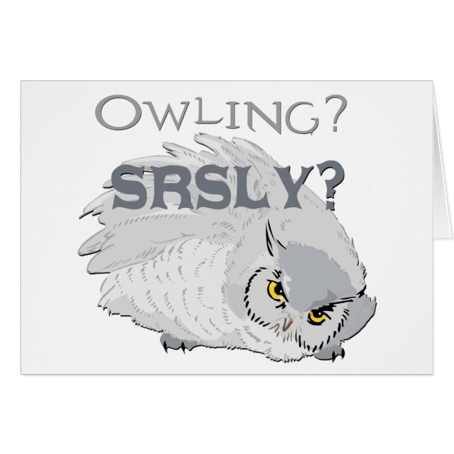 Ägare allvarligt hälsningskort (Framsidan Horizontal)