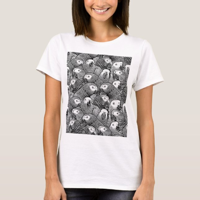 Ägare av afrikansk grått t shirt (Framsida)