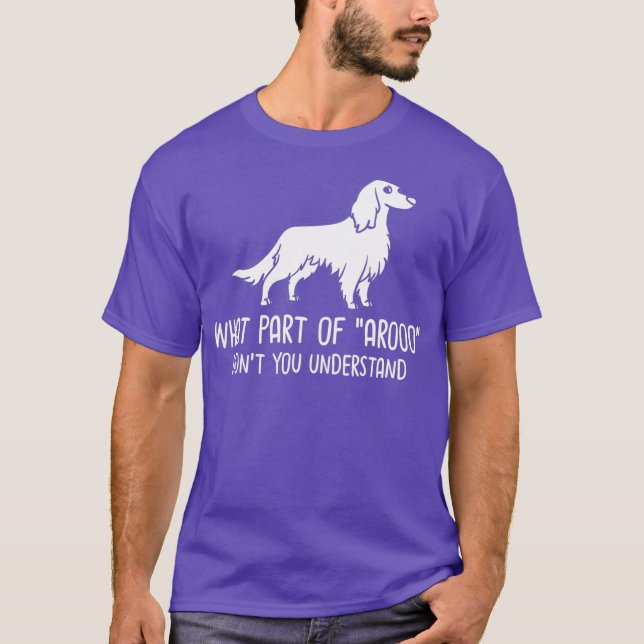 Ägare av irländska Hund för röd och vit bokstav _3 T Shirt (Framsida)