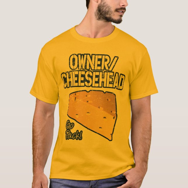 Ägare/(bedrövad) Cheesehead T-tröja, T-shirt (Framsida)