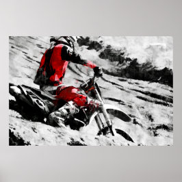 Ägare berget - Motocross Dirt-Bike Racer Poster