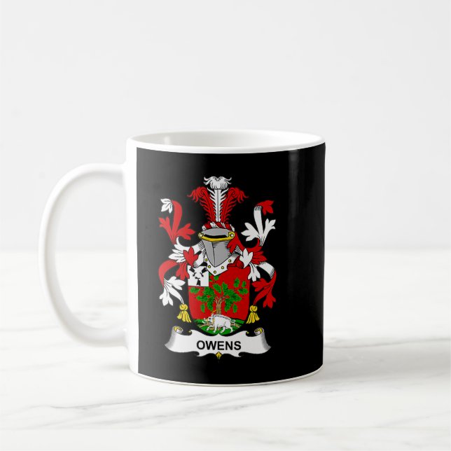 Ägare Jackar Arm Family Crest Premium Kaffemugg (Vänster)
