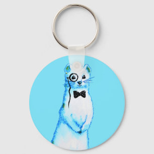 Ägare till Cute ferret mustelid Nyckelring