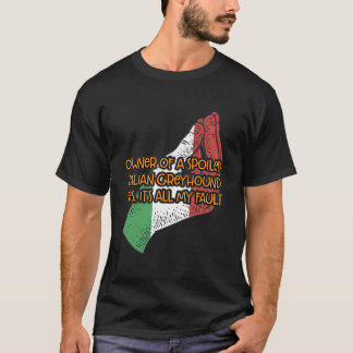 Ägare till en förstörd italiensk greyhound Rolig h T Shirt