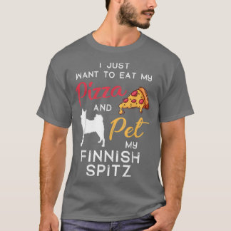Ägare till finska Spitz Hund Pizza älskare, julfes T Shirt