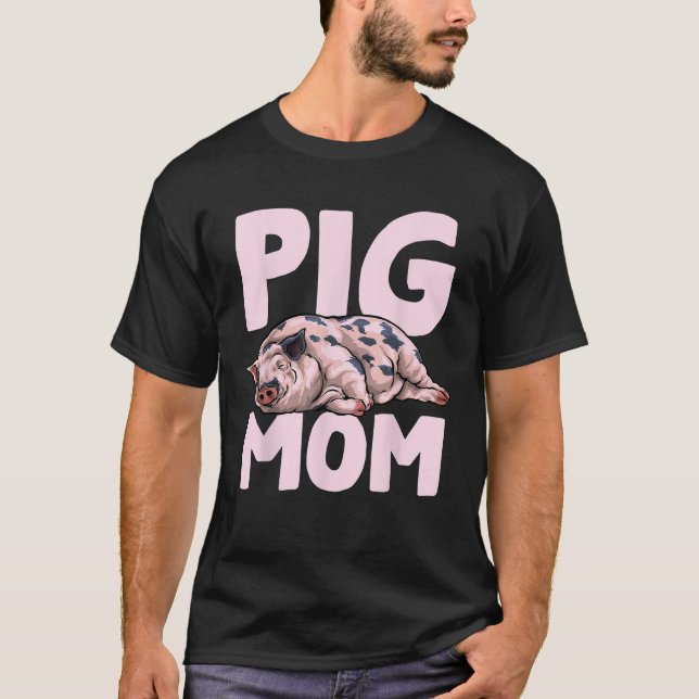 Ägare till Gris Mamma Mor äger Mor i Grisar T Shirt (Framsida)