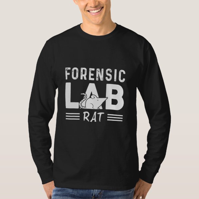 Ägare till kriminaltekniska Lab Råtta Råtta och Rå T Shirt (Framsida)