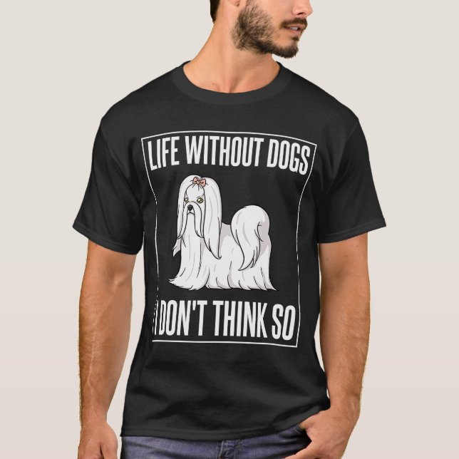 Ägare till maltesiska Hund T Shirt (Framsida)