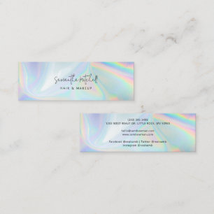 Ägare till Modern Script Hair Stylist Beauty Salon Mini Visitkort