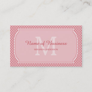 Ägare till Pink Monogram Boutique Visitkort