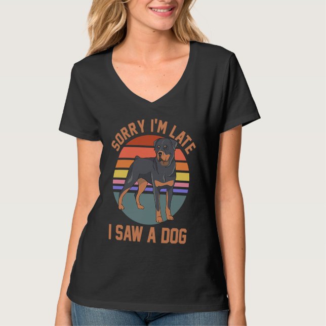 Ägare till Rottweiler i hund i Mamma... Förlåt att T Shirt (Framsida)