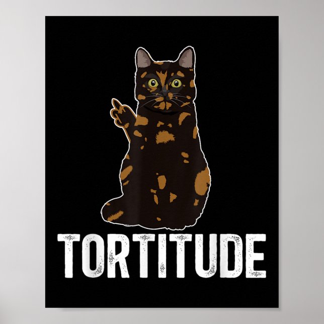 Ägare till sköldpaddsfärgad katt med tortitude - ä poster (Framsidan)