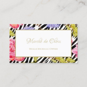 Ägare till Zebra Floral Salon Visitkort