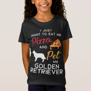 Ägaren Golden Retriever Hund Pizza älskare, Julaft T Shirt