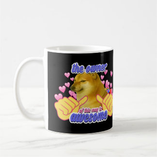 Ägaren Till Detta Är Fantastisk Roligt Doge Meme P Kaffemugg
