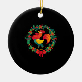 Ägargåvor från Älskare, Uganda, julkyckling Julgransprydnad Keramik
