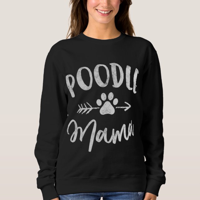 Ägargåvor från Pudel Mamma Älskare till Hund Mamma T Shirt (Framsida)