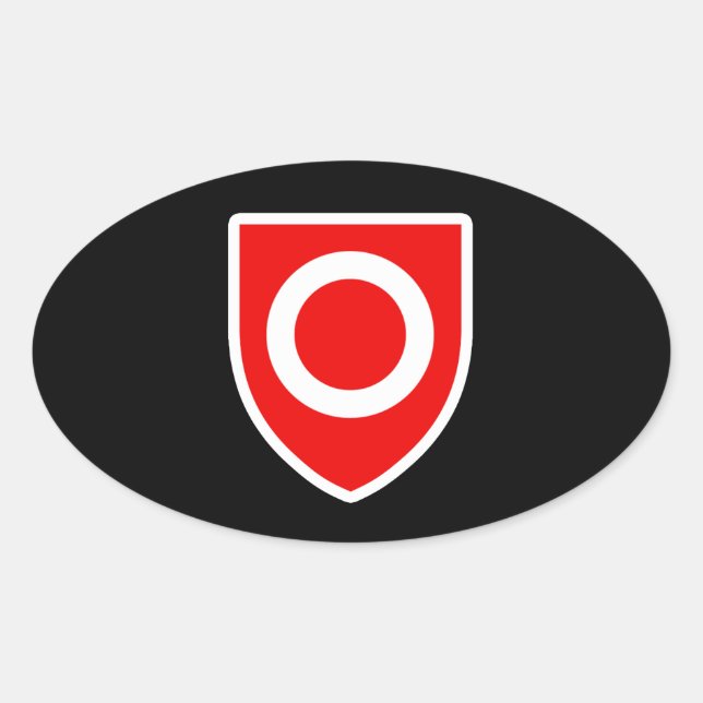 Ägarstolthet Ovalt Klistermärke (Framsida)