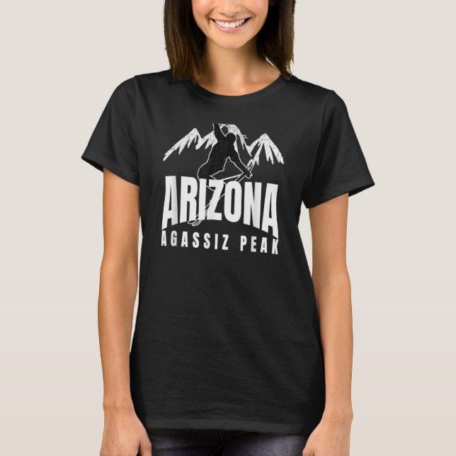 Agassiz Peak Arizona Nordic Skiing Classy & Coola  T Shirt (Framsida)