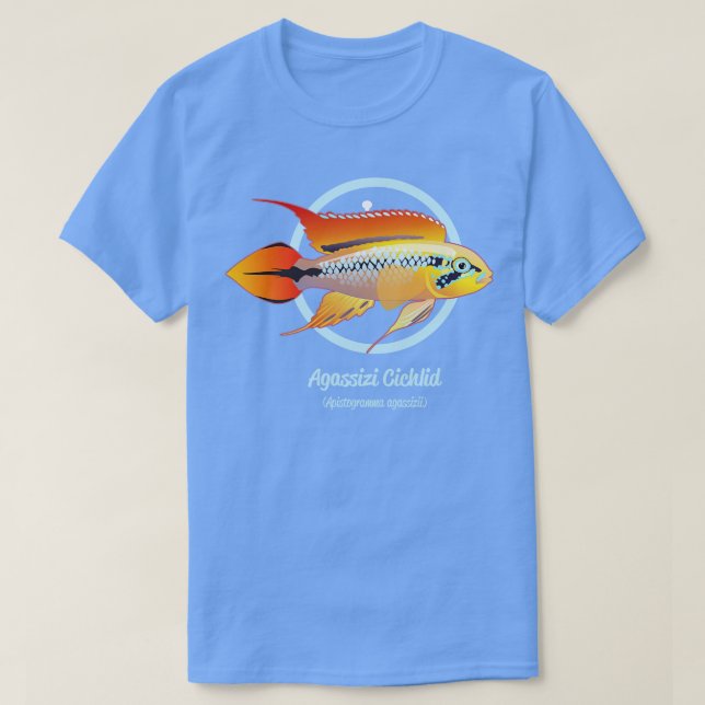 Agassizi Cichlid T Shirt (Design framsida)